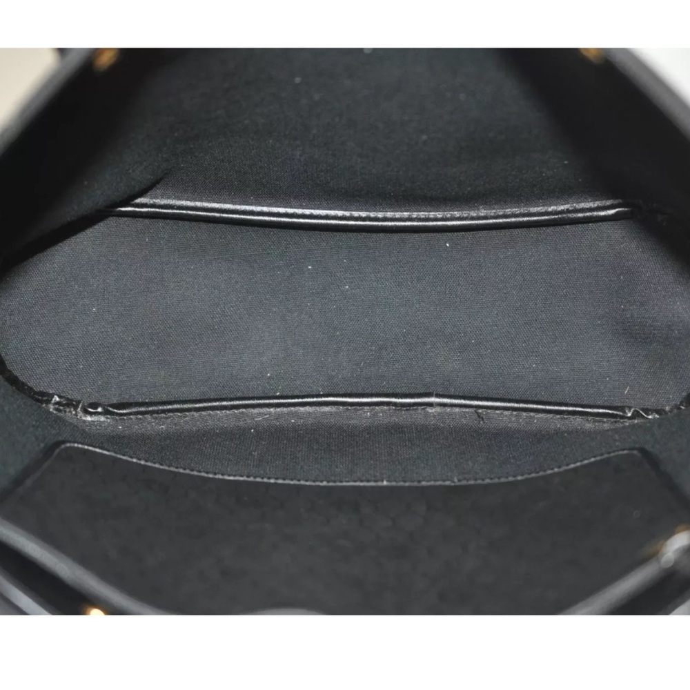 Authentic Christian Dior Honeycomb Shoulder Tote Bag PVC Leather Black - Picture 12 of 13